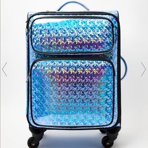 Dolls Kill Holographic Suit Case (carry on)